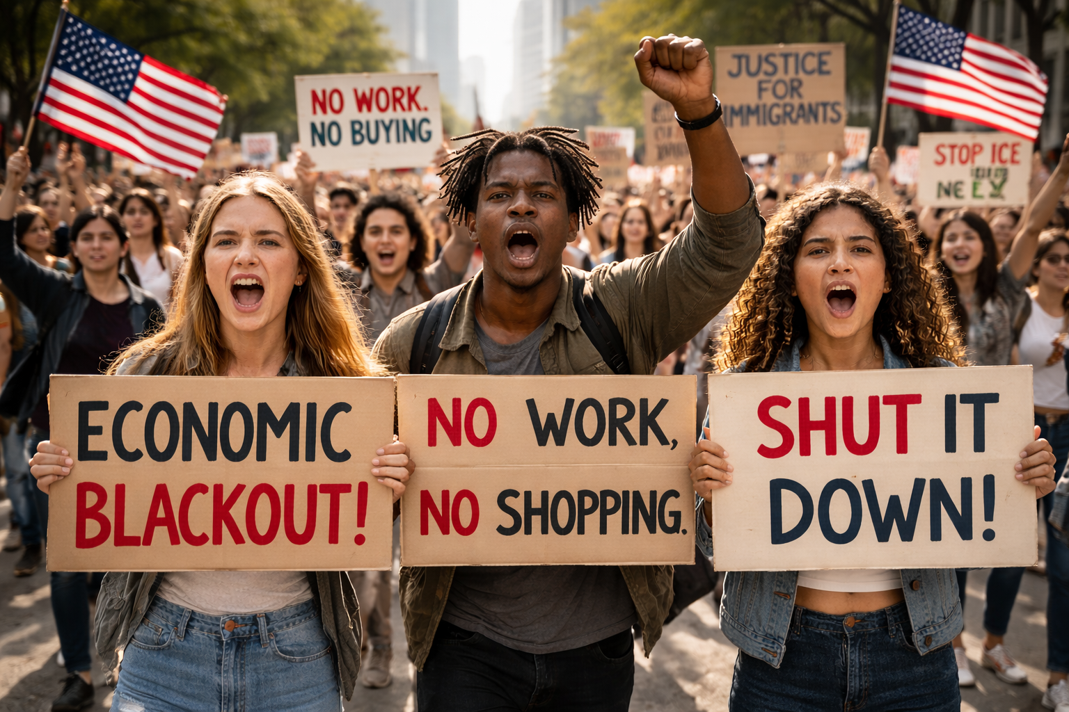 Gelombang “Economic Blackout” Meluas di Amerika Serikat