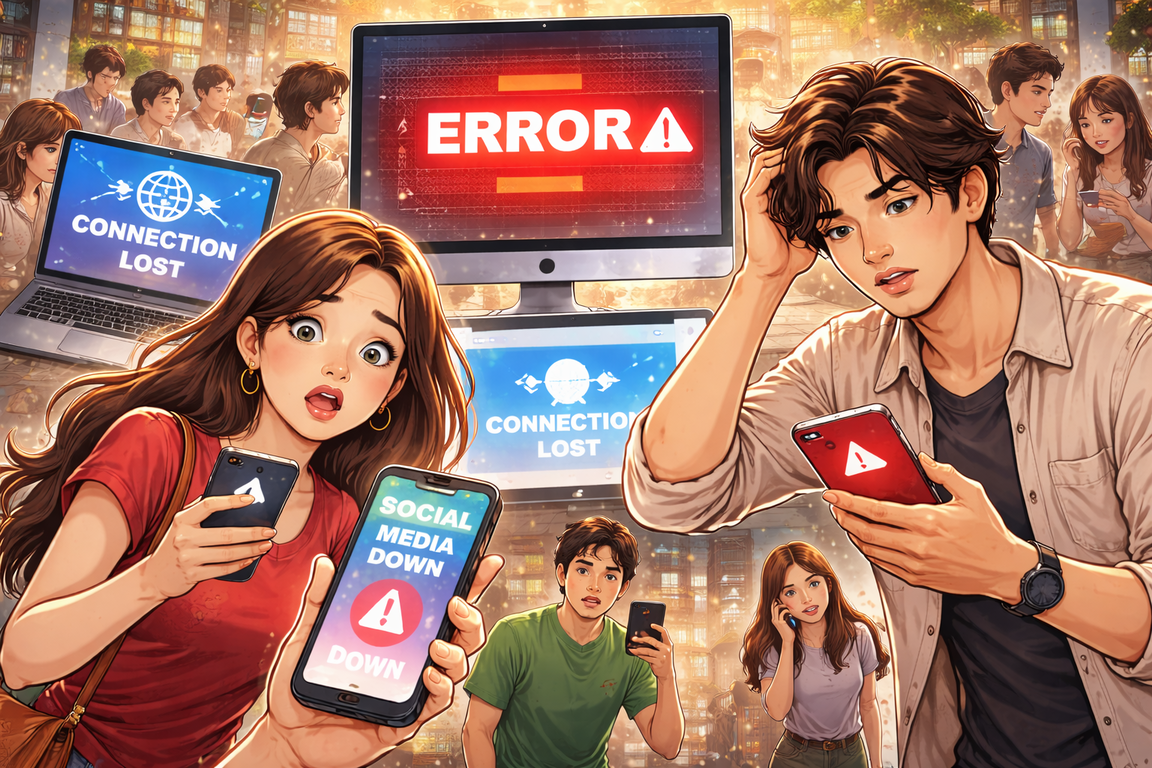 Gangguan Layanan Media Sosial Global Hari Ini