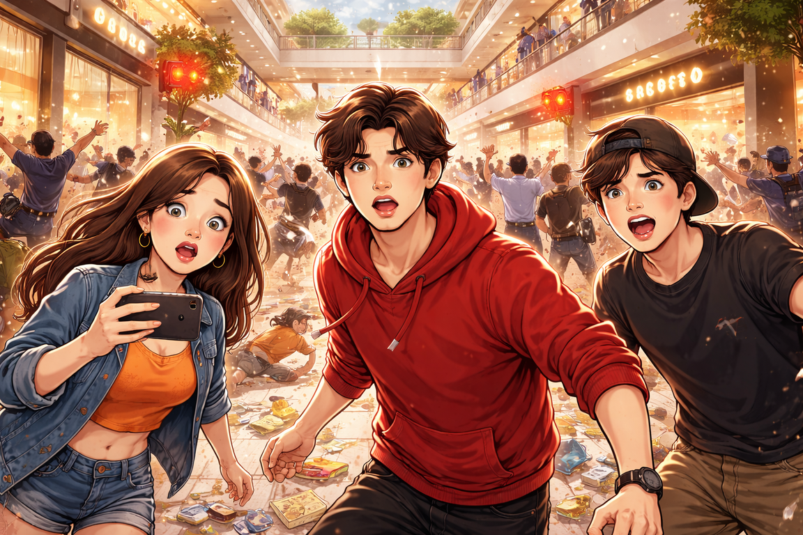 Kerusuhan Remaja di Mall New York