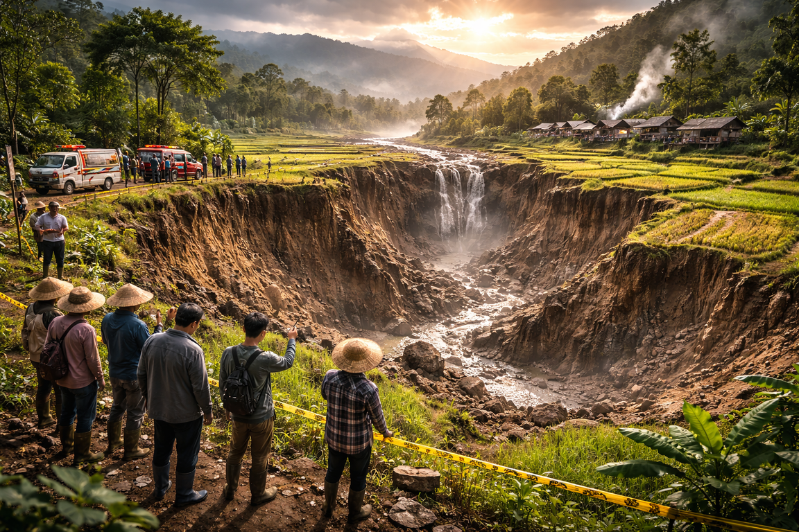 Sinkhole Raksasa di Aceh Makin Merebak